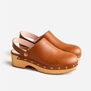 J Crew clog Tan